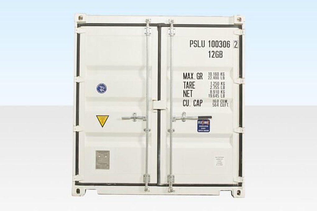 10Ft X 8Ft Shipping Container (One Trip) โ White