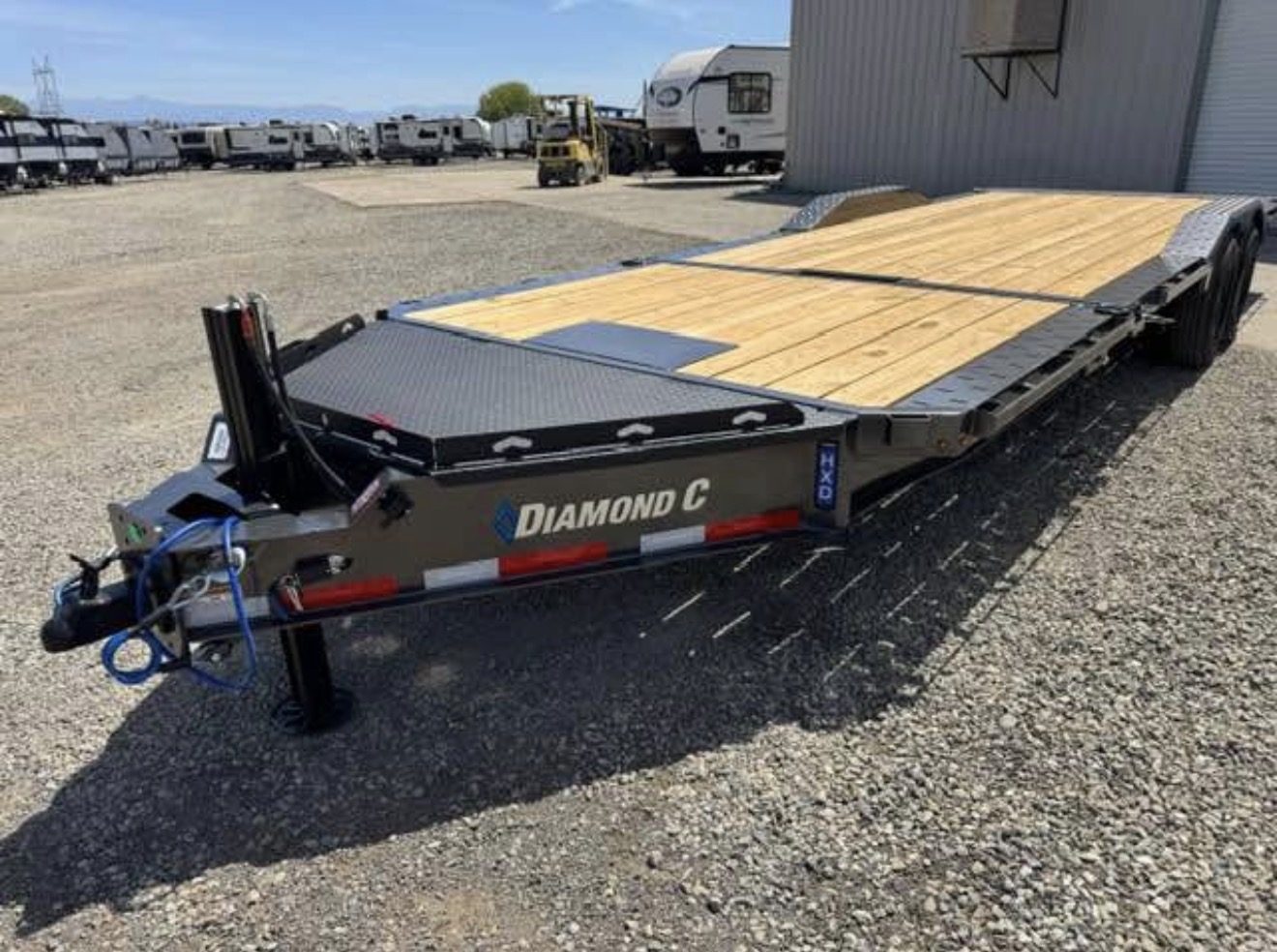2024 Diamond C 7X24 20K Tilt Deck Equipment Trailer w/Spare Mount