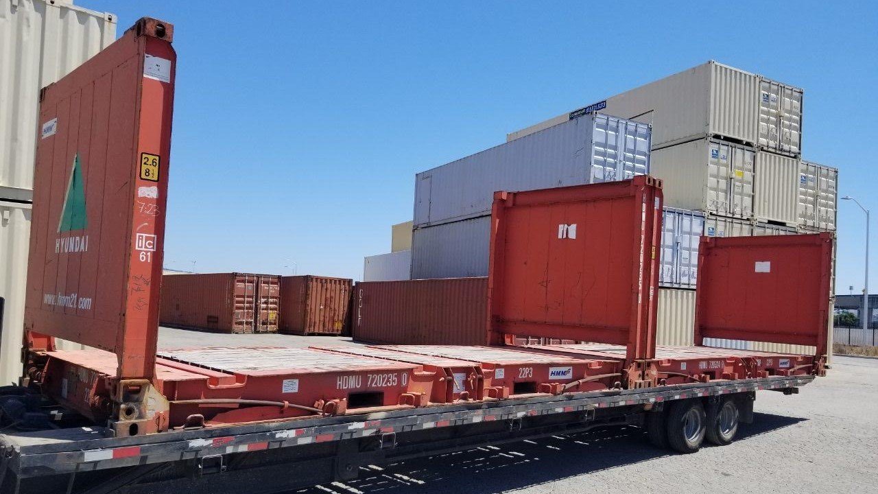 20Ft X 8Ft Used Flat Rack Shipping Containers