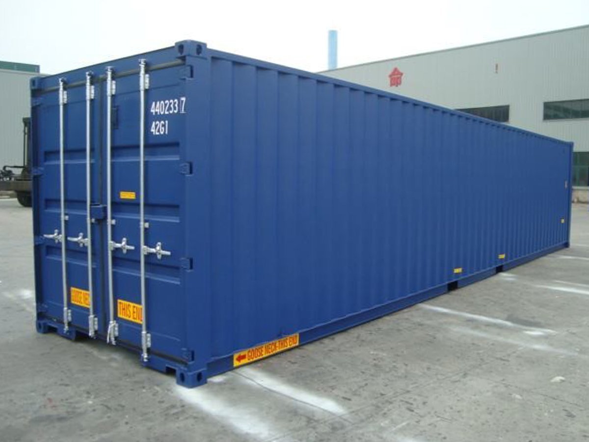 40ft High Cube (9โฒ 6โณ high) Double Door Container (DD)
