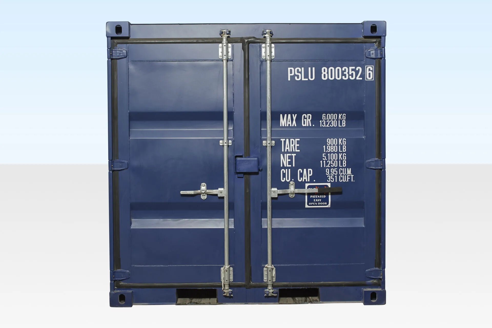 8Ft Shipping Container One Trip (Blue)