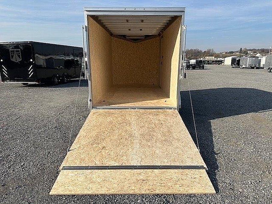 ATC 7 x 14 Enclosed Aluminum V-Nose Trailer – Aluminum Wheels