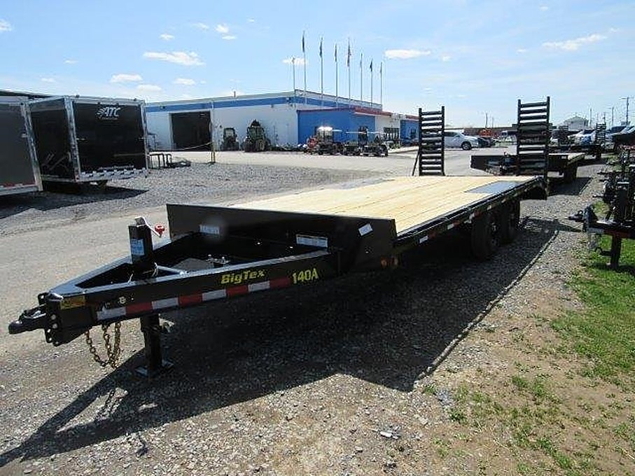 Big Tex 102″ x 20′ Deckover Equipment Trailer – Self Clean Beavertail