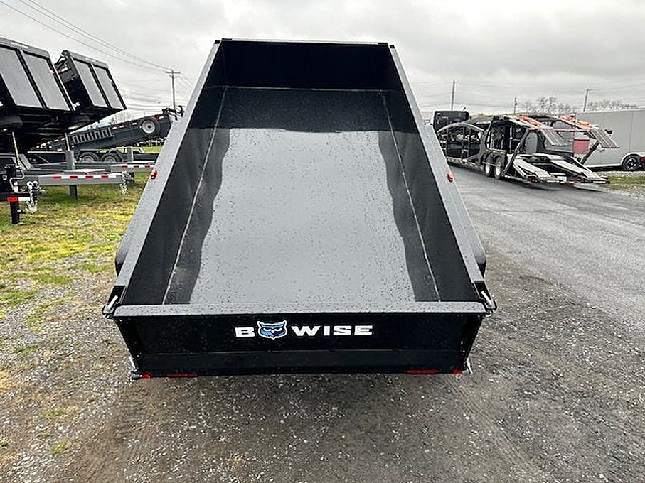BWise 5 x 10 Low Profile Dump Trailer – Spreader Gate