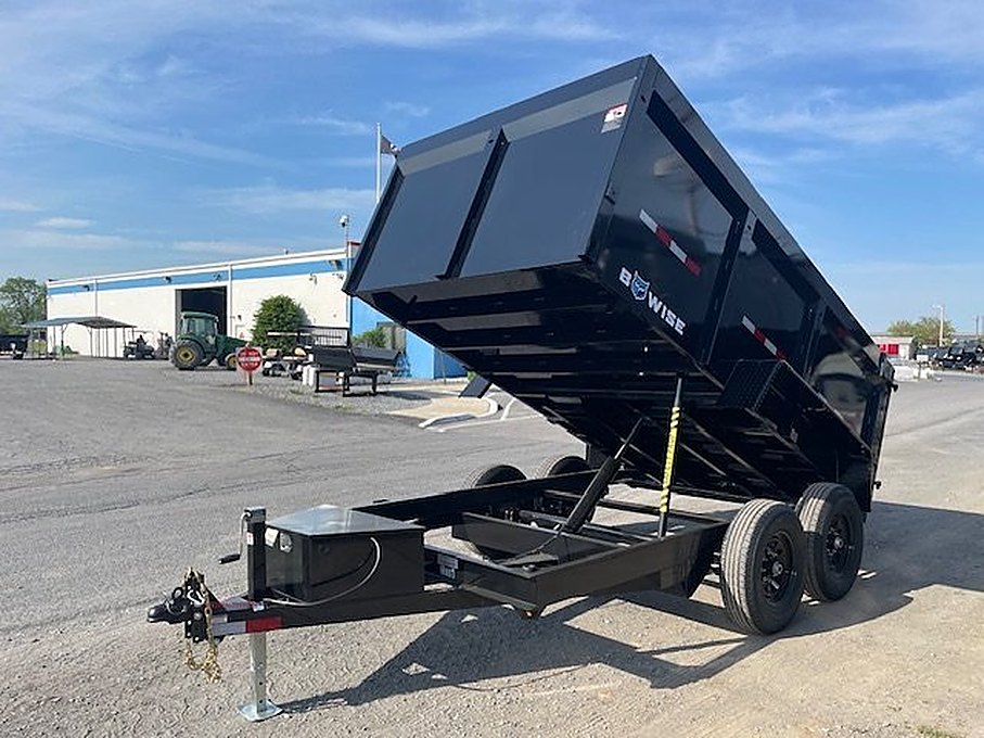 BWise 7 x 12 High Side Dump Trailer – Barn Doors