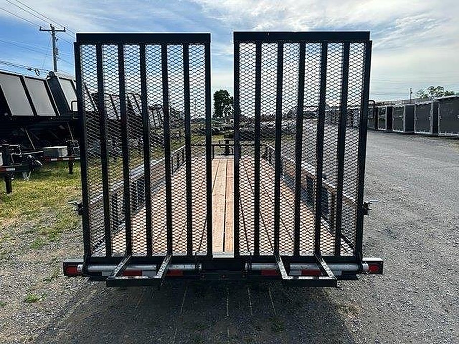 BWise 7 x 20 Equipment Trailer – Split Landscape Ramp