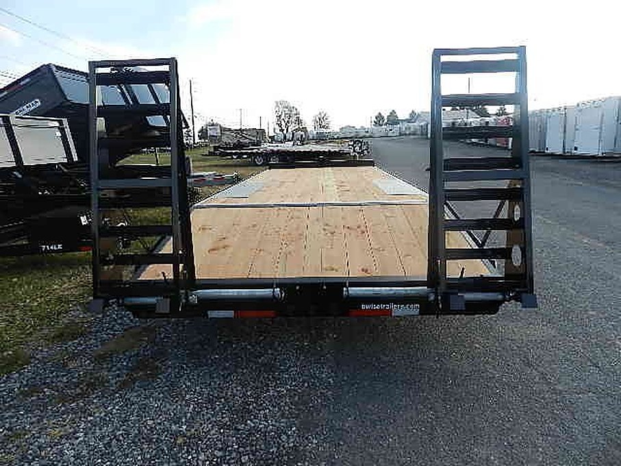 BWise 8 x 24 Deckover Equipment Trailer – Wedge Style Ramps