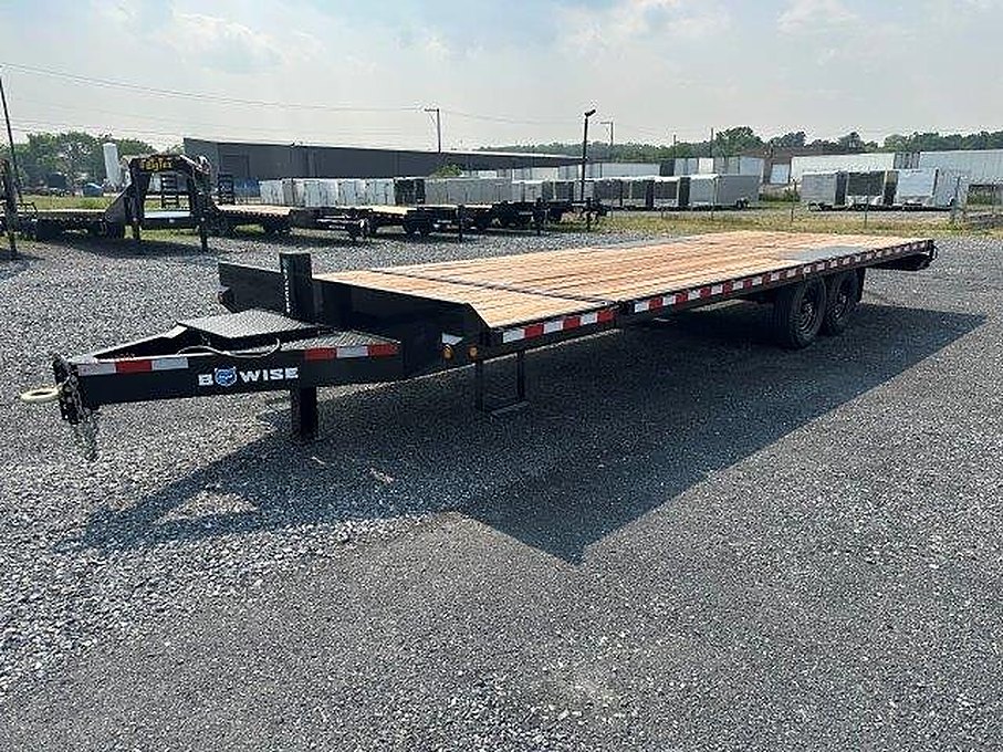 BWise 8 x 26 Deckover Equipment Trailer – Split Tilt Deck