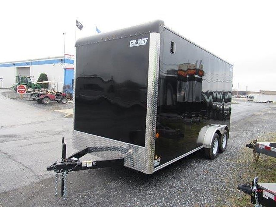 Car Mate 7 x 16 Enclosed Cargo Trailer – 18″ Added Height