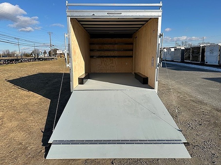 Car Mate 8.5 x 16 Enclosed Contractor Trailer – Ramp Door