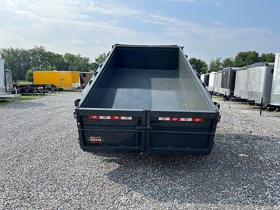 Covered Wagon 6 x 12 Prospector Dump Trailer – Ladder Ramps