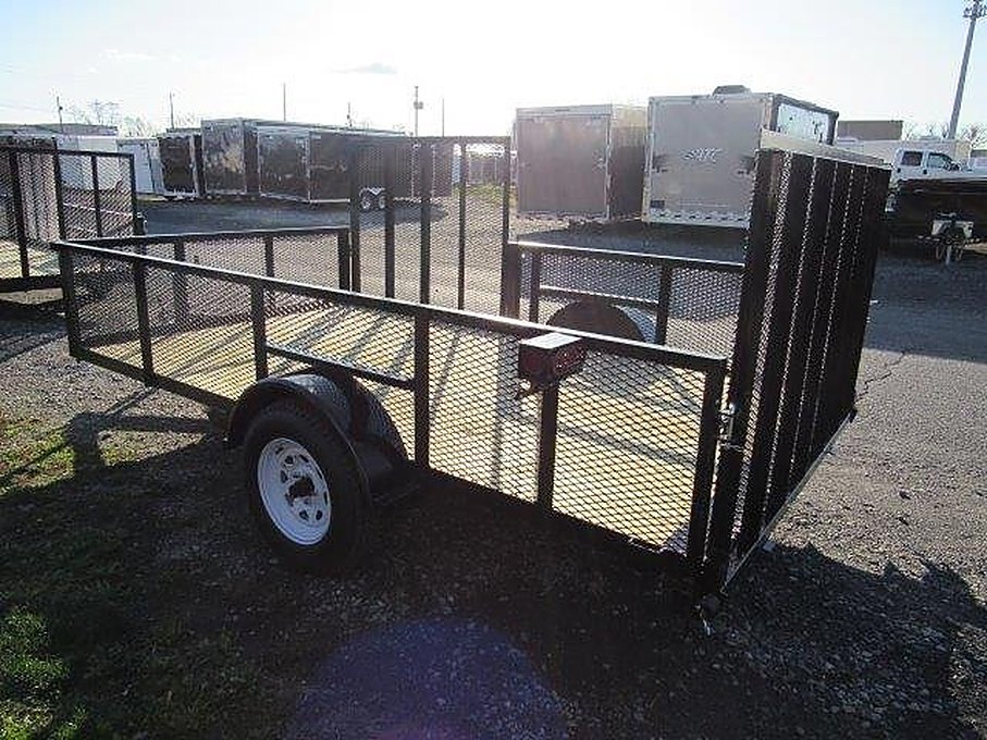 Premier 7 x 12 Landscape Utility Trailer – Mesh Sides &amp; ATV Ramp