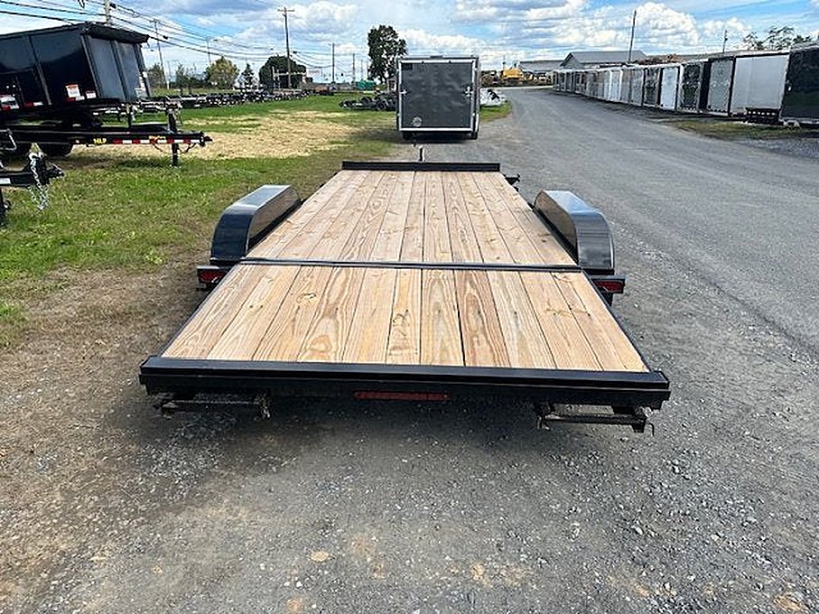 Premier 7 x 18 Wood Deck 7k Open Car Trailer – Slide Out Ramps